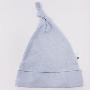 BURT'S BEES 100% Organic Cotton Baby Knot Hat Blue
